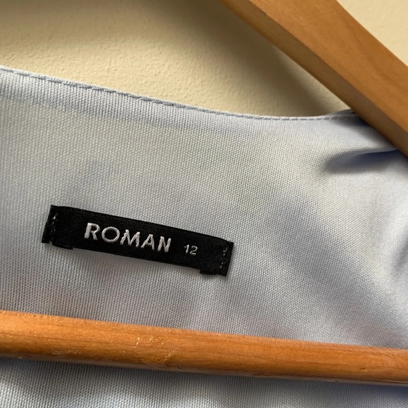 Roman lilac floral chiffon dress size uk 12 *new* - Picture 7 of 12